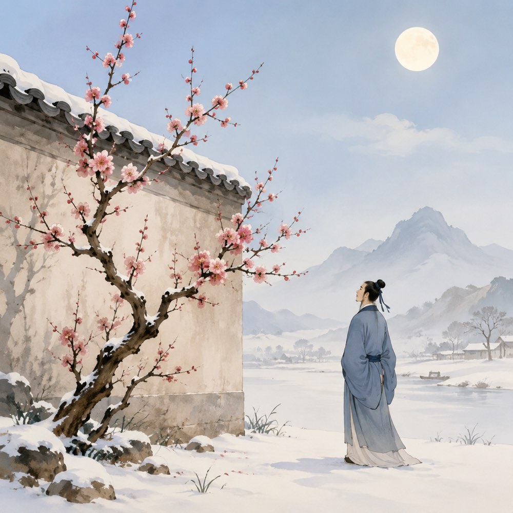 《梅花》诗意配图