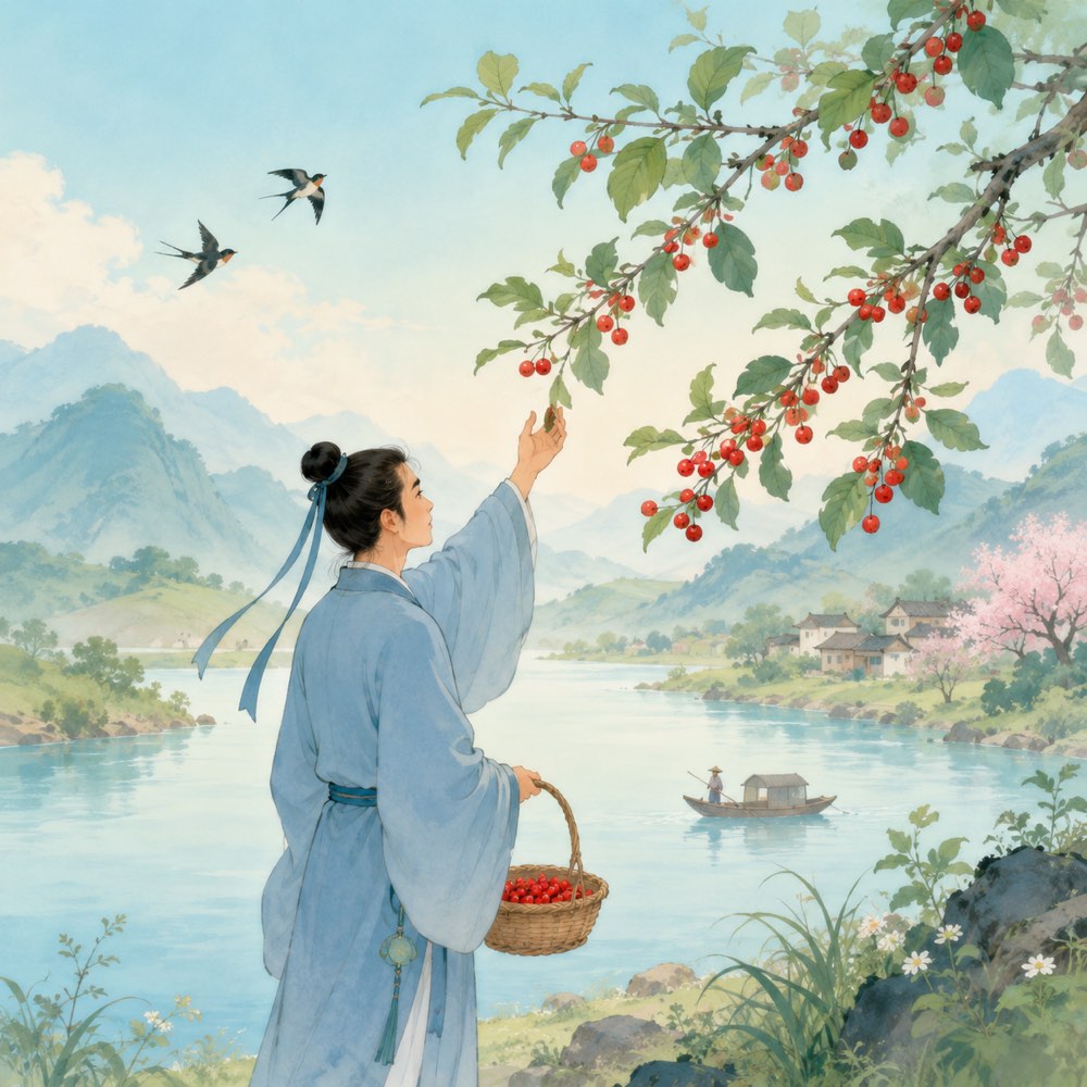 《相思》诗意配图