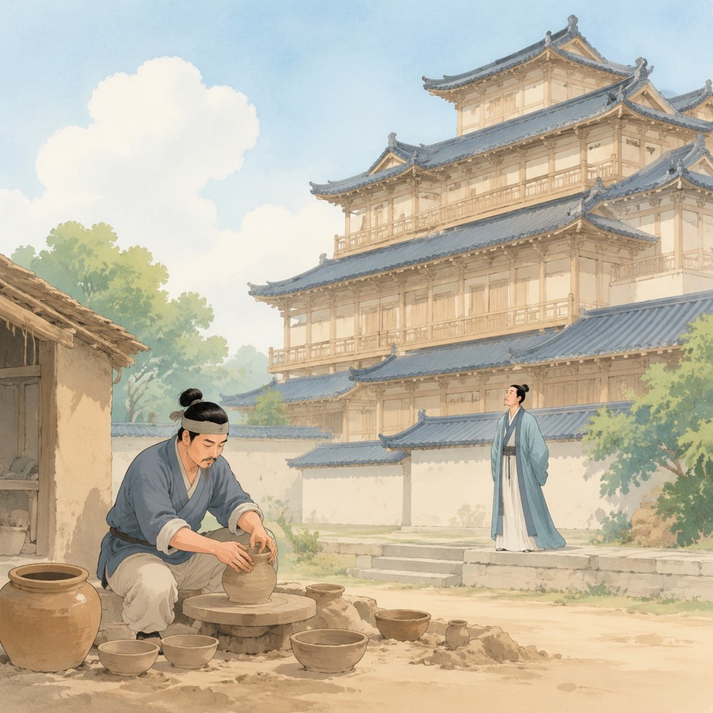 《陶者》诗意配图
