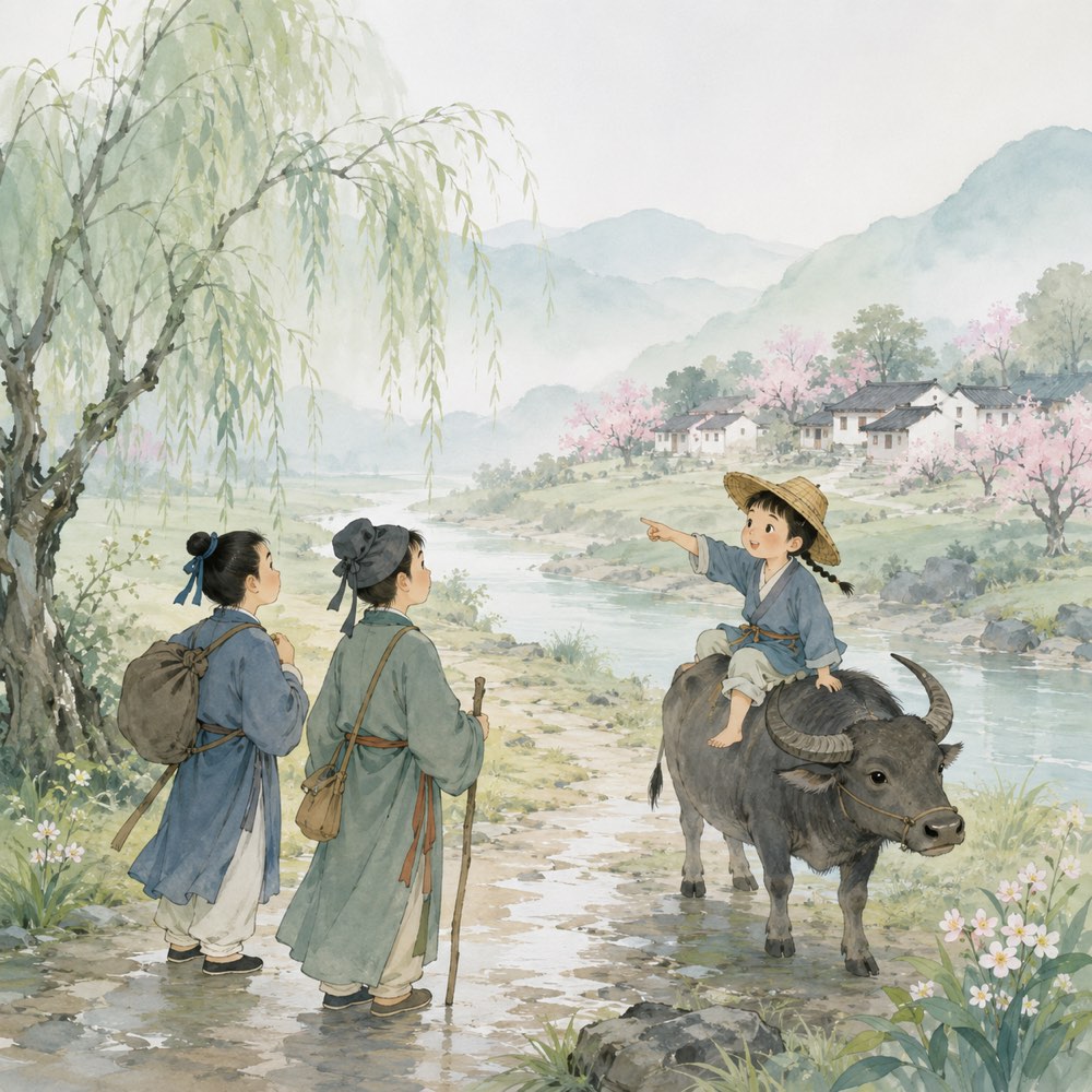 《清明》诗意配图