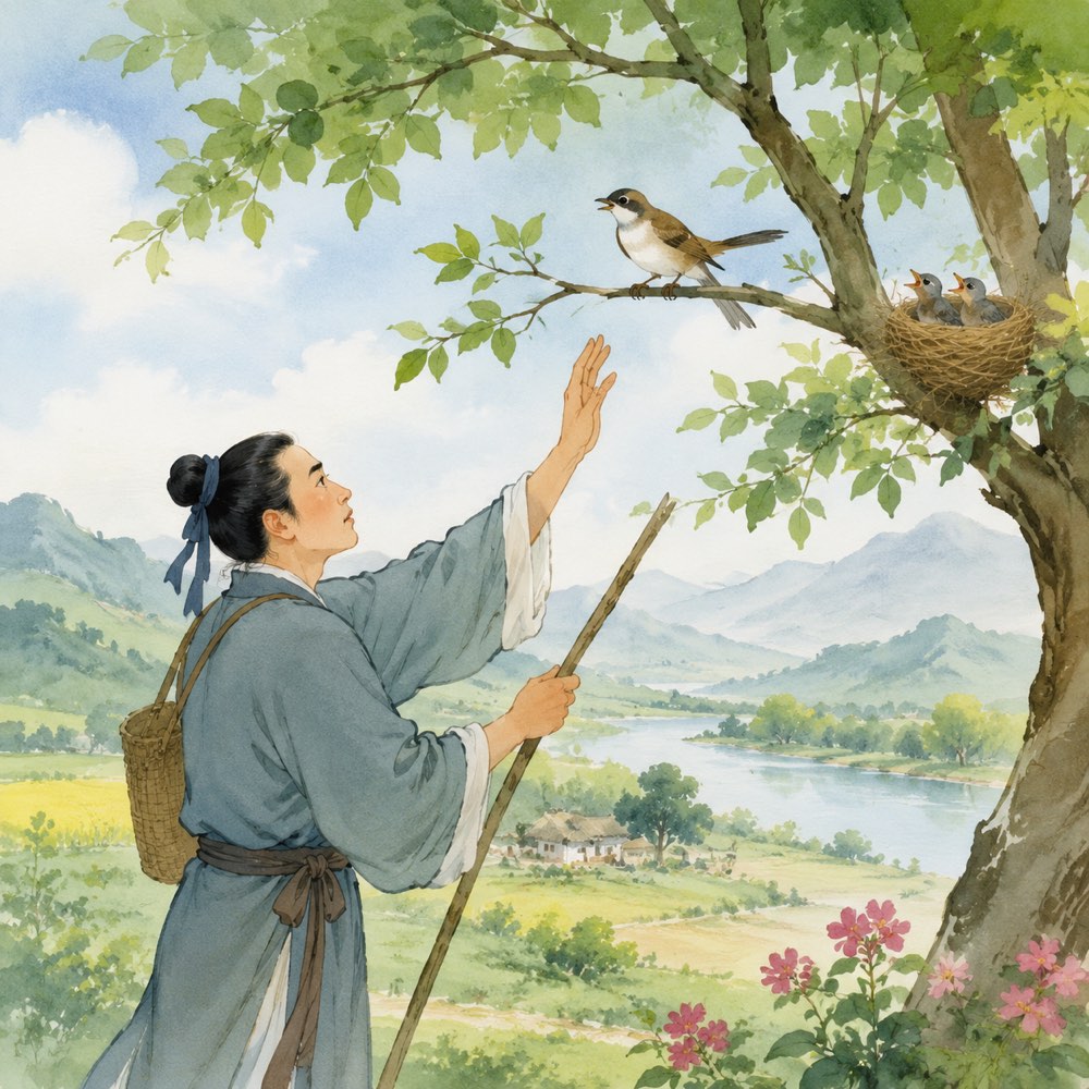 《鸟》诗意配图