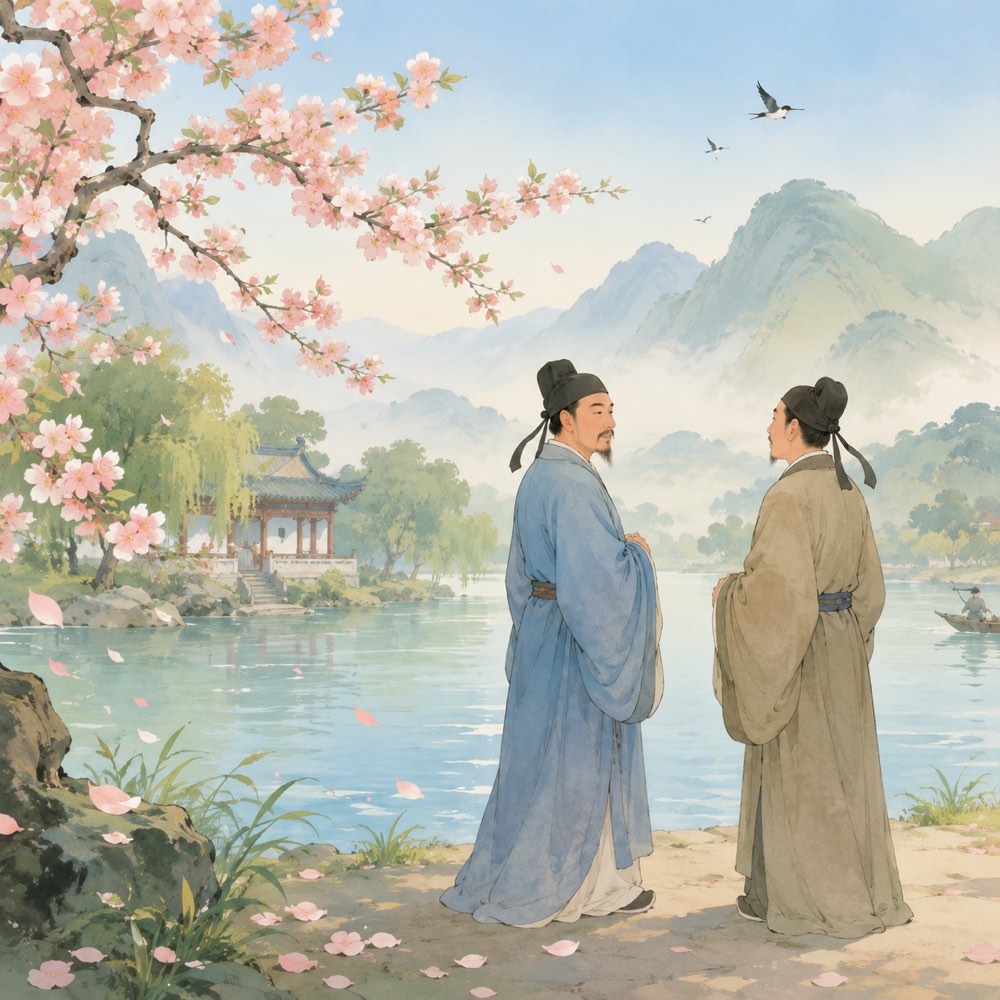 《江南逢李龟年》诗意配图