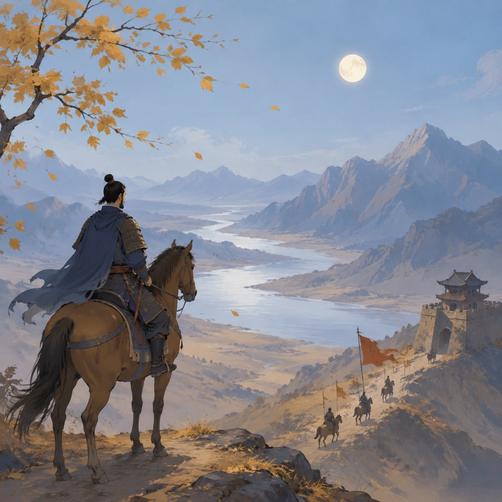 《山中》诗意配图