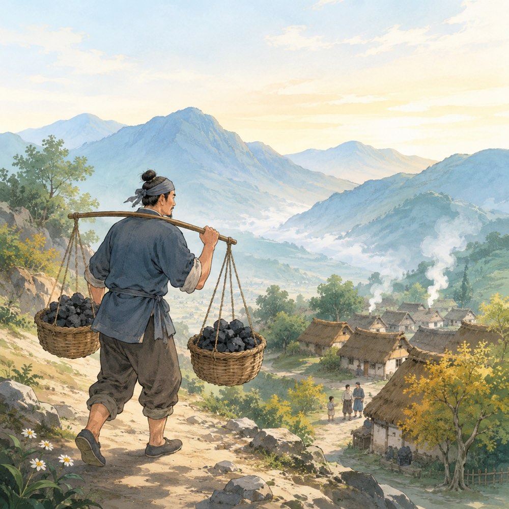 《咏煤炭》诗意配图