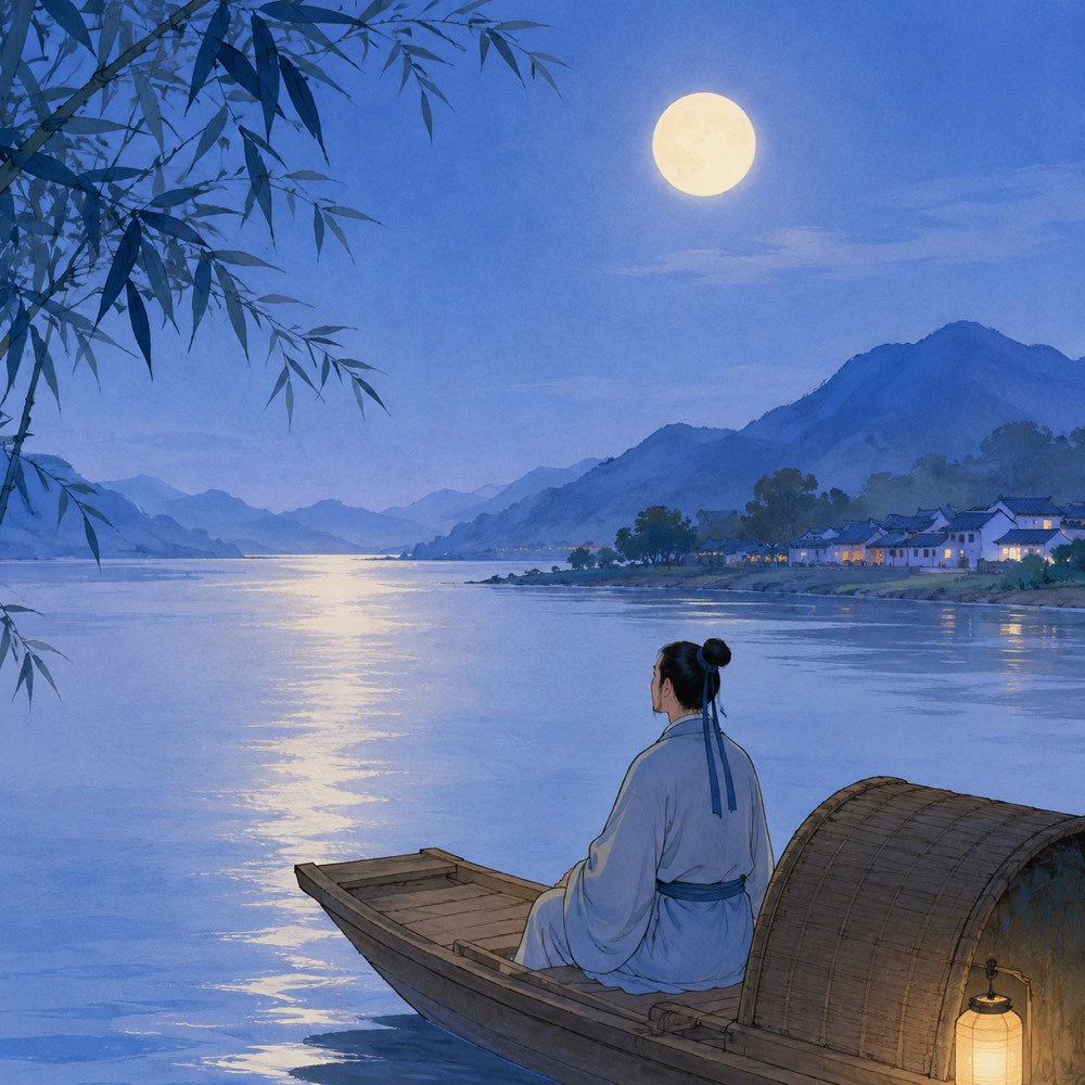《西江夜行》诗意配图