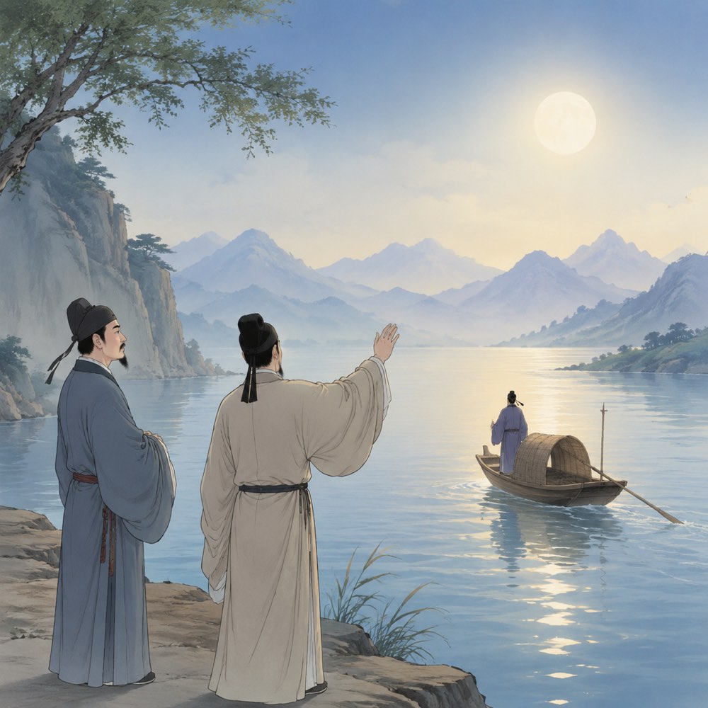 《重送裴郎中贬吉州》诗意配图