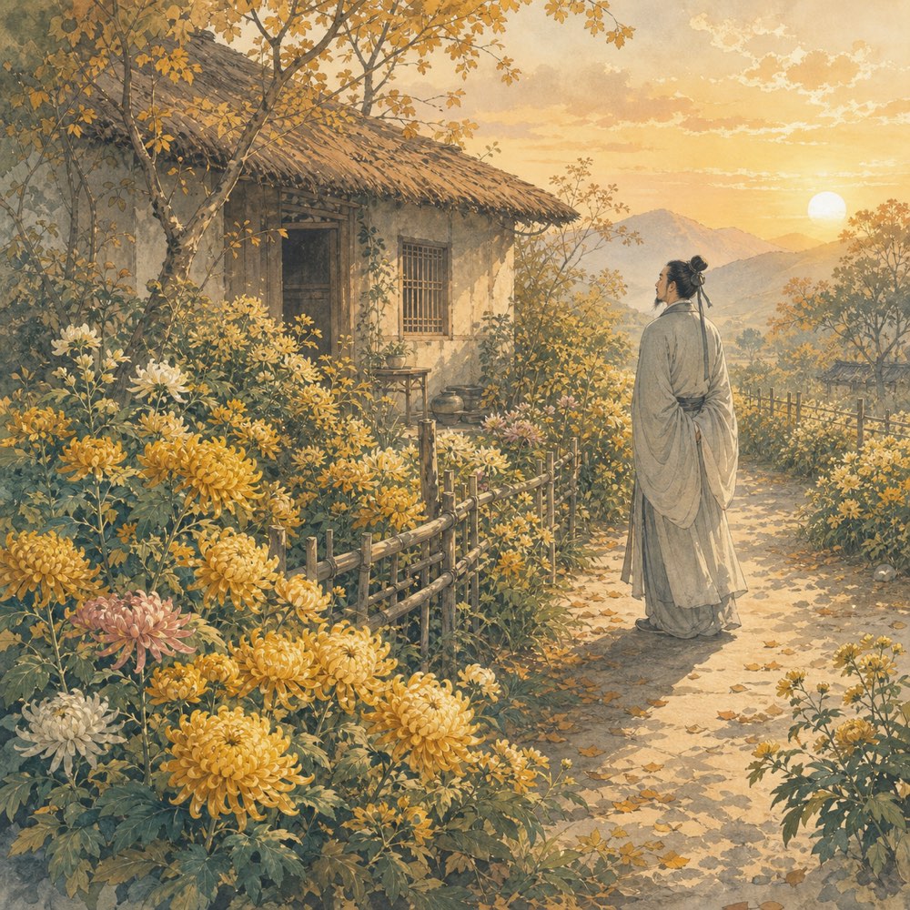 《菊花》诗意配图