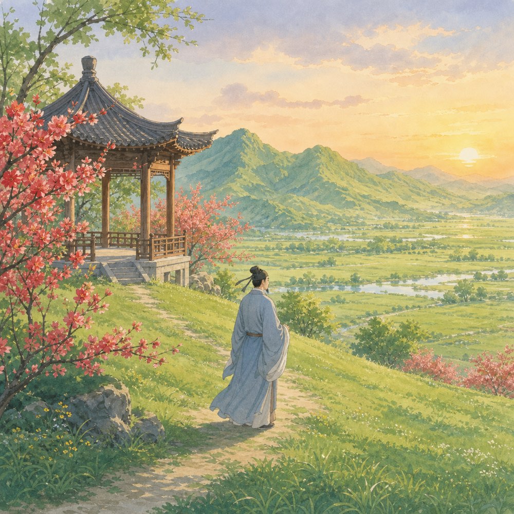 《丰乐亭游春·其三》诗意配图