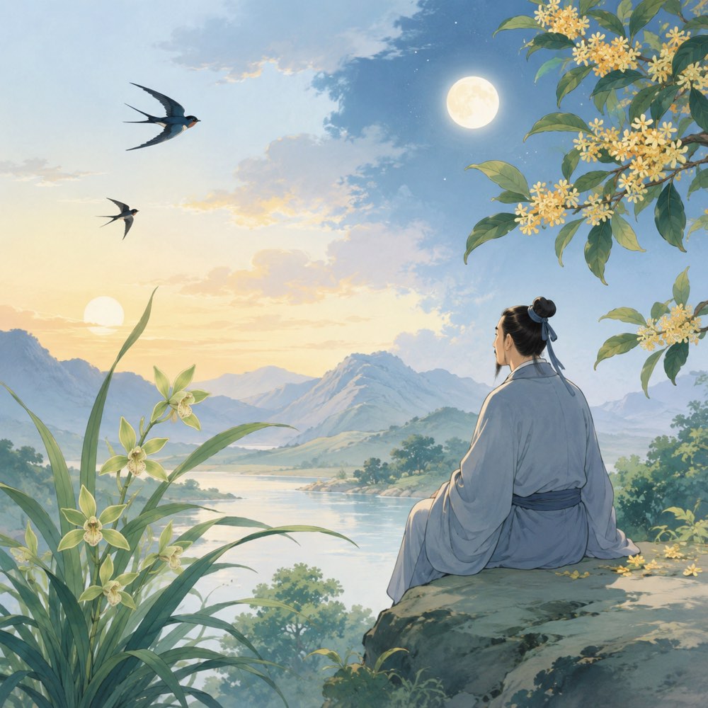 《感遇·其一》诗意配图