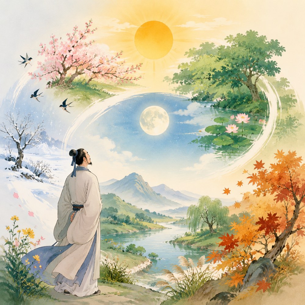 《杂诗·其七》诗意配图