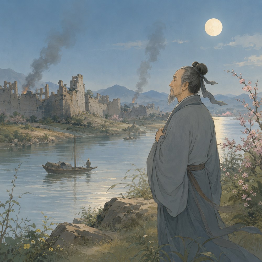 《春望》诗意配图