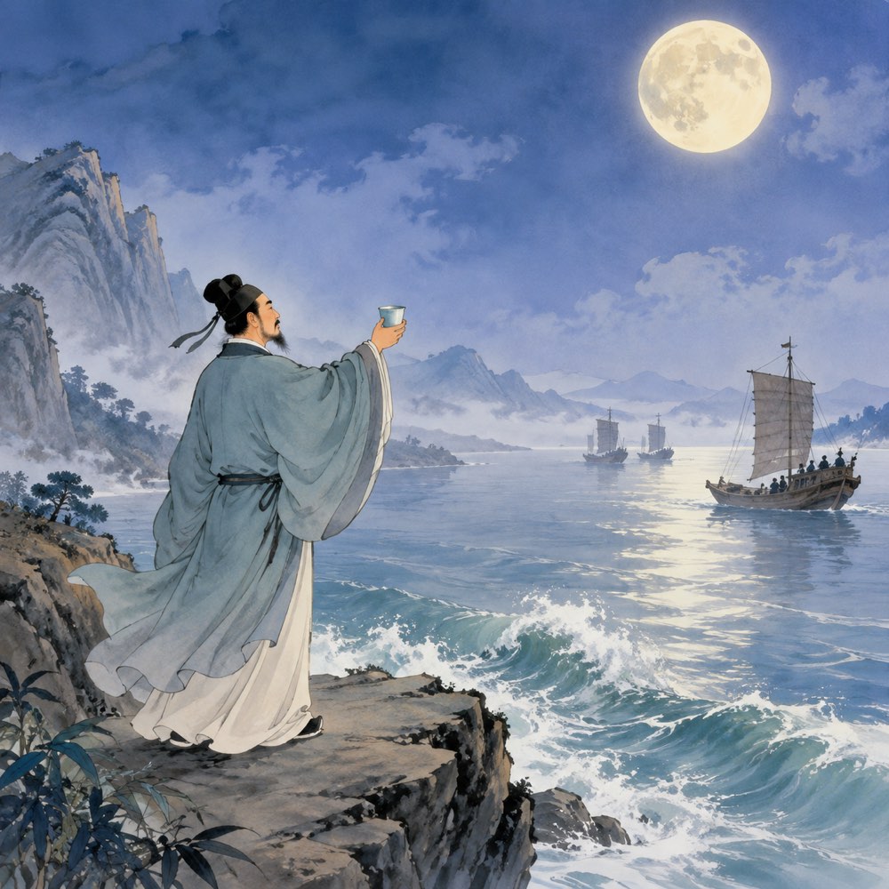 《念奴娇·赤壁怀古》诗意配图