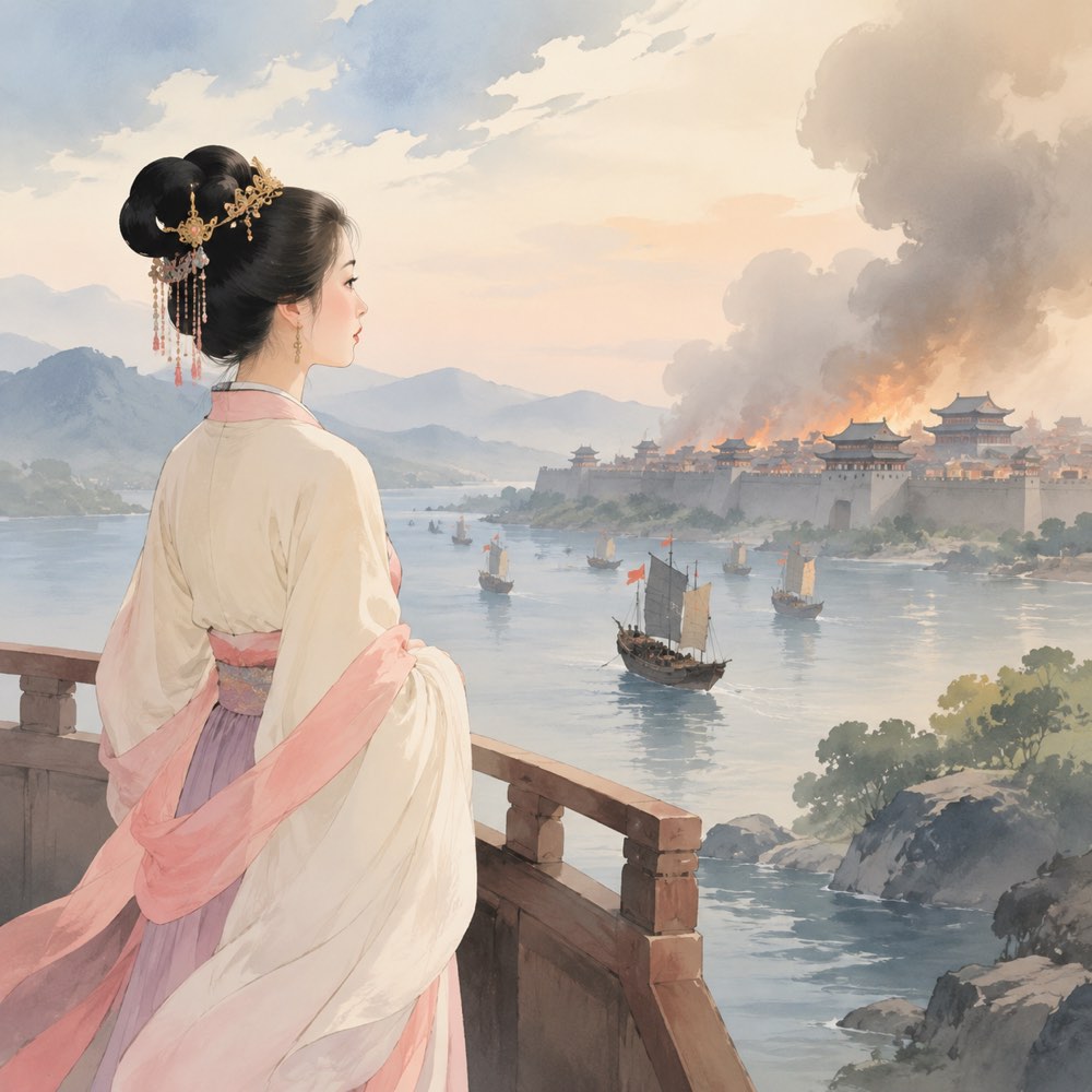 《西施》诗意配图