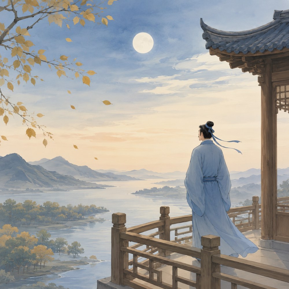 《蝶恋花·槛菊愁烟兰泣露》诗意配图