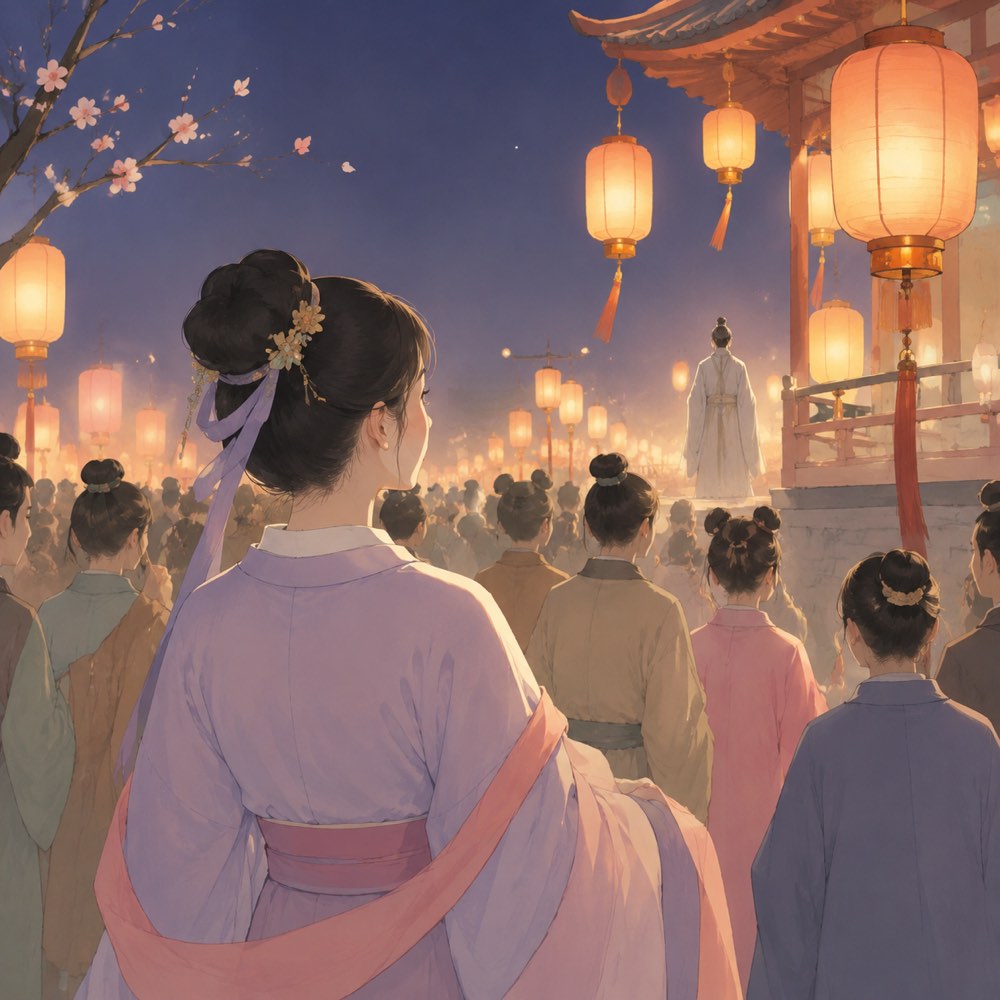 《青玉案·元夕》诗意配图